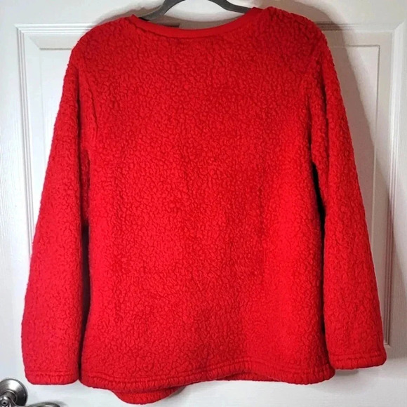 SECRET TREASURE Women's Satiny Soft Plush Holiday Sweater - Picture 3 of 7